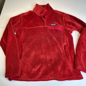 Patagonia Plush Red Fleece Jacket